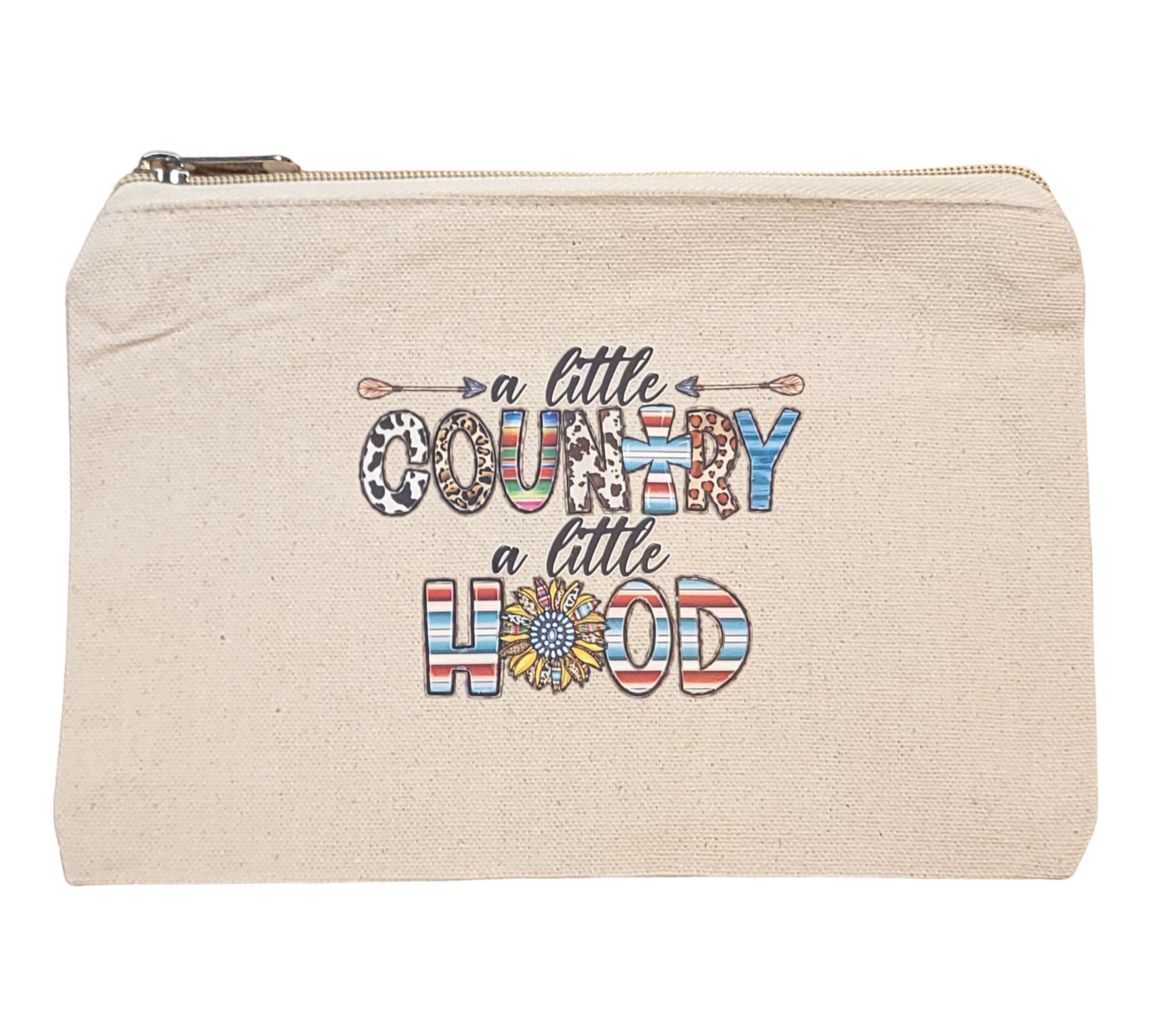 Medium Size Cotton Canvas Custom Make Up Bags