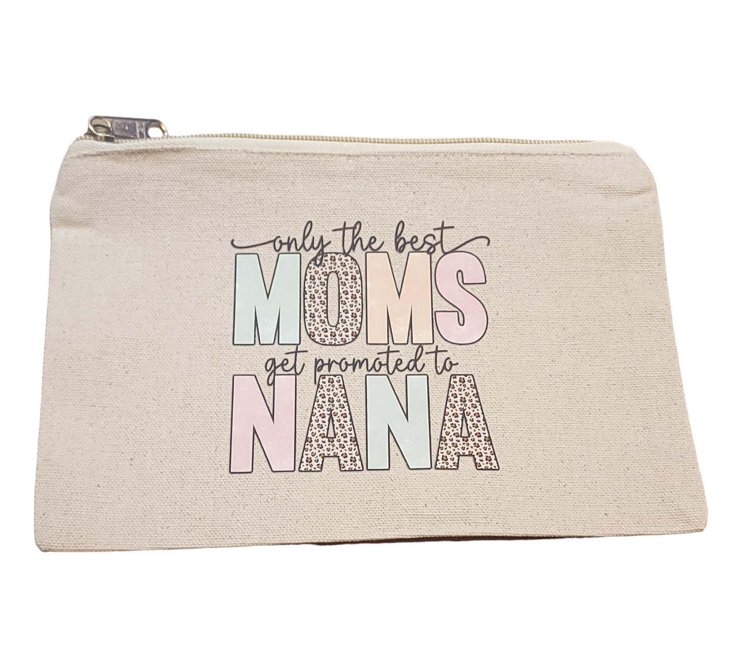 Medium Size Cotton Canvas Custom  Makeup Bags