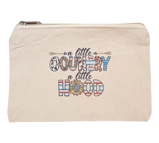 Medium Size Cotton Canvas Custom  Make Up Bags