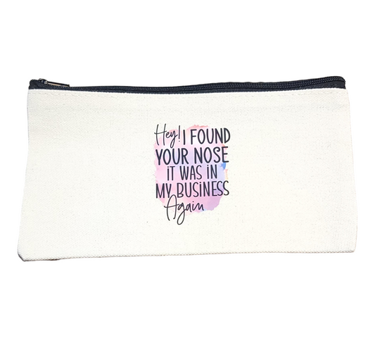 Small Size Cotton Canvas Custom Makeup Bags