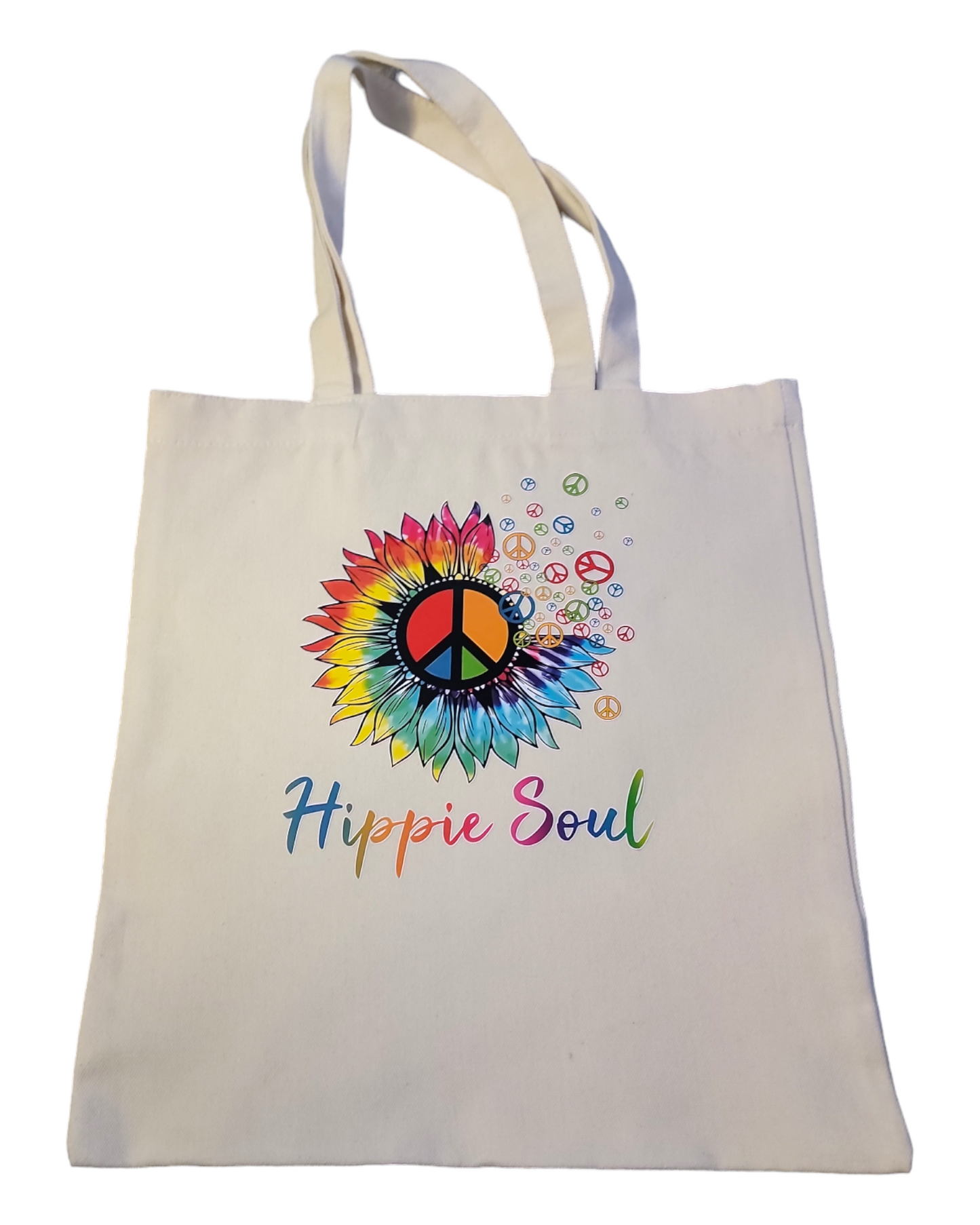 Hippie Large Canvas Tote Bag