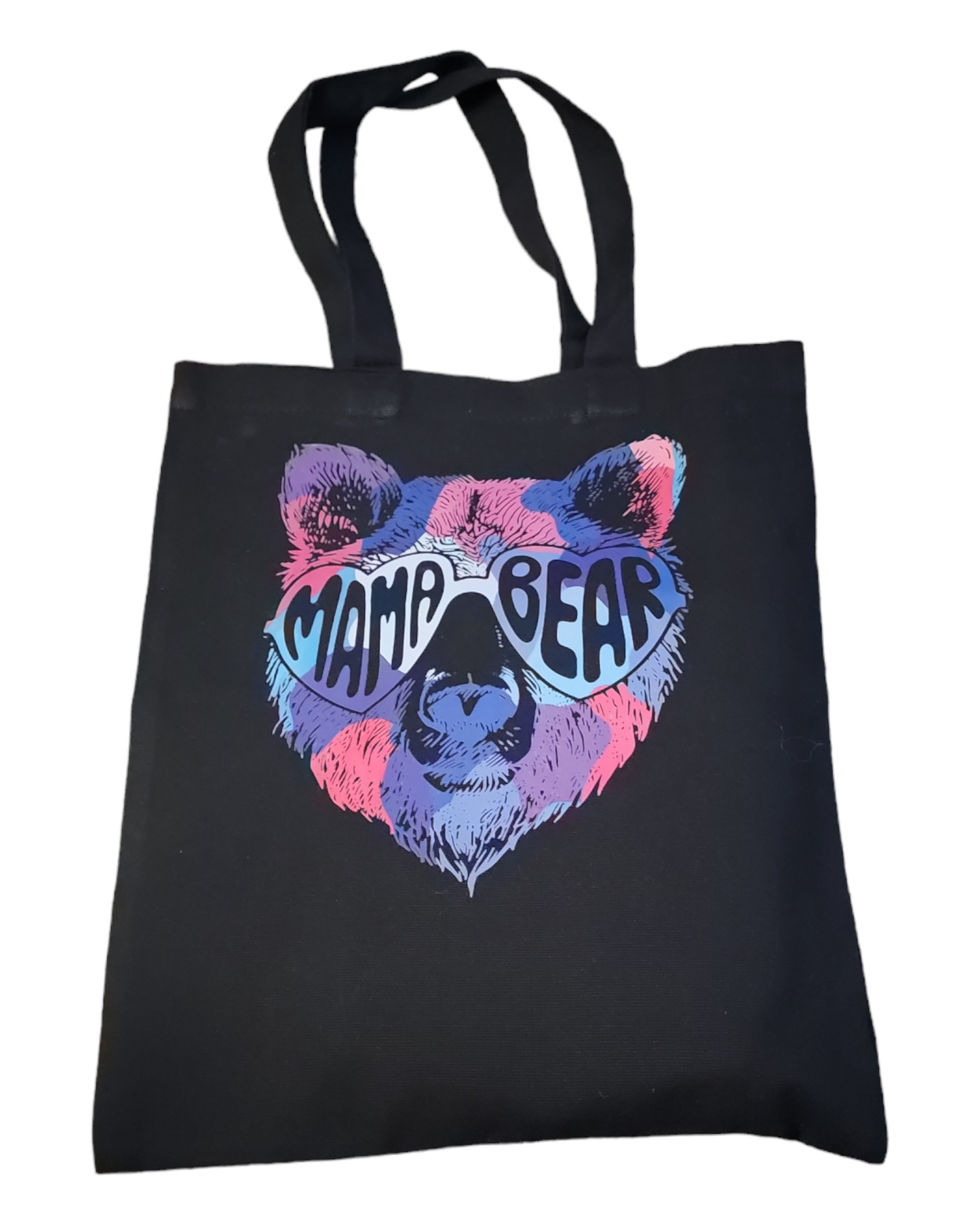 Large Canvas Mama Bear Tote Bag