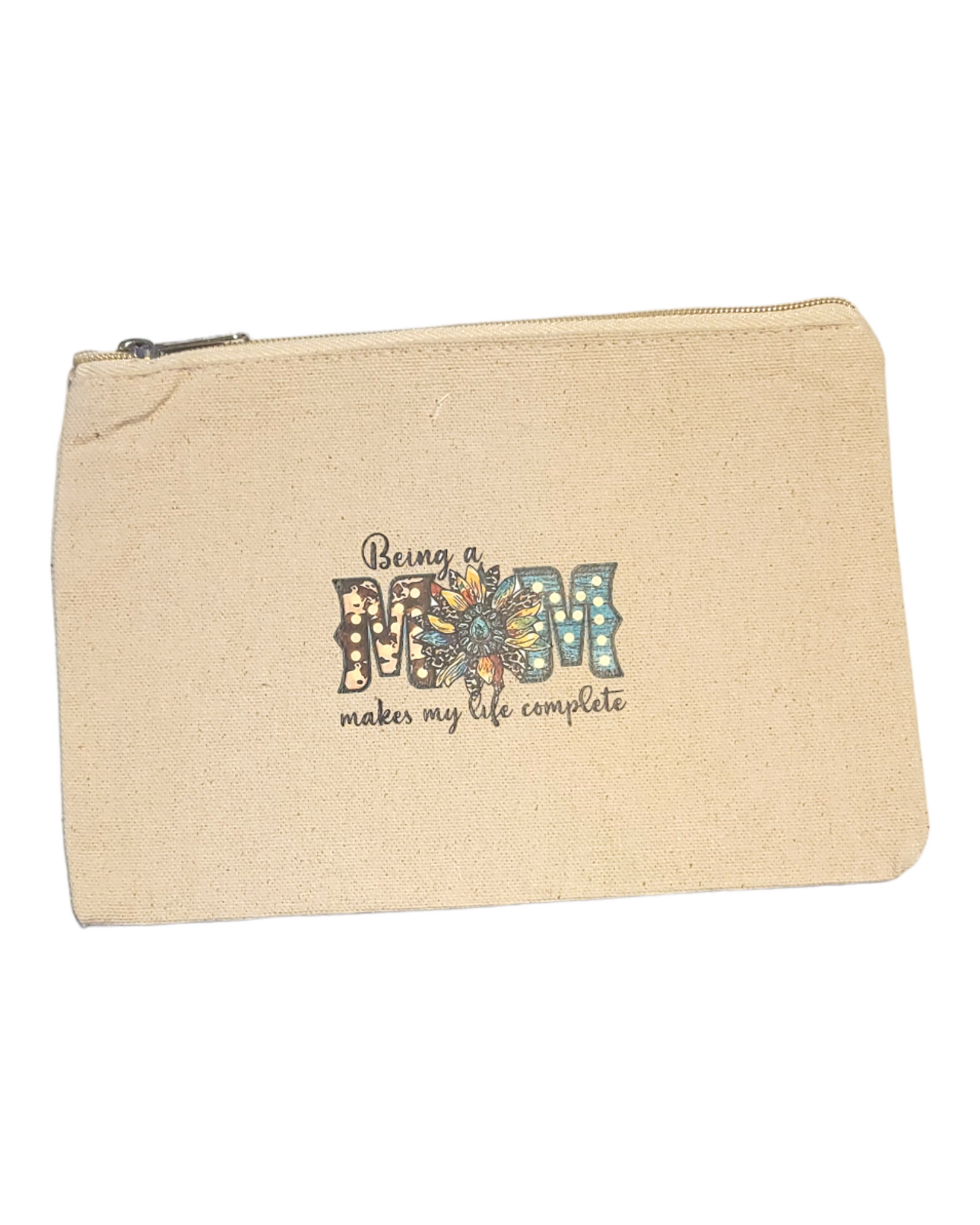 Medium Size Cotton Canvas Custom Make Up Bags