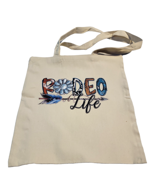 Rodeo Life Custom Large Tote Bag