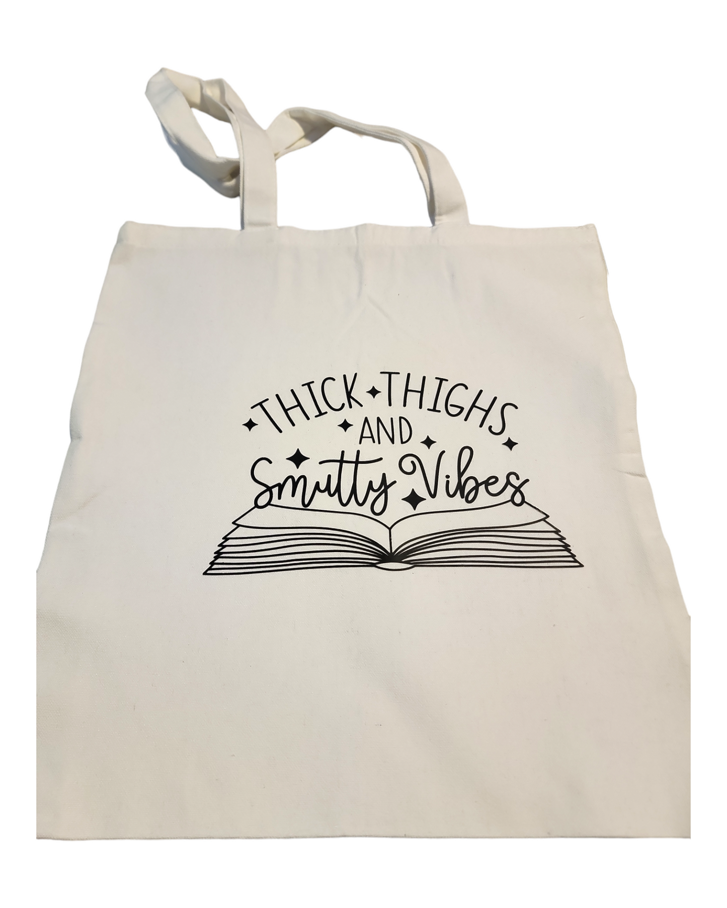 Thick Thighs and Smutty Vibes Custom Large Tote Bag