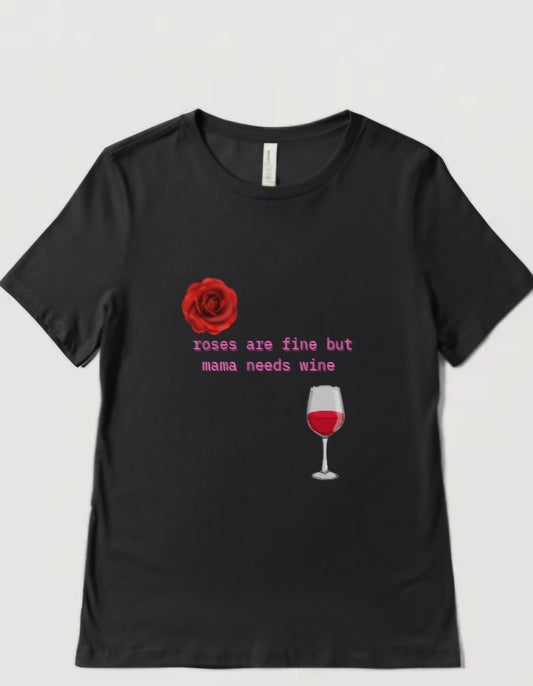 roses and wine